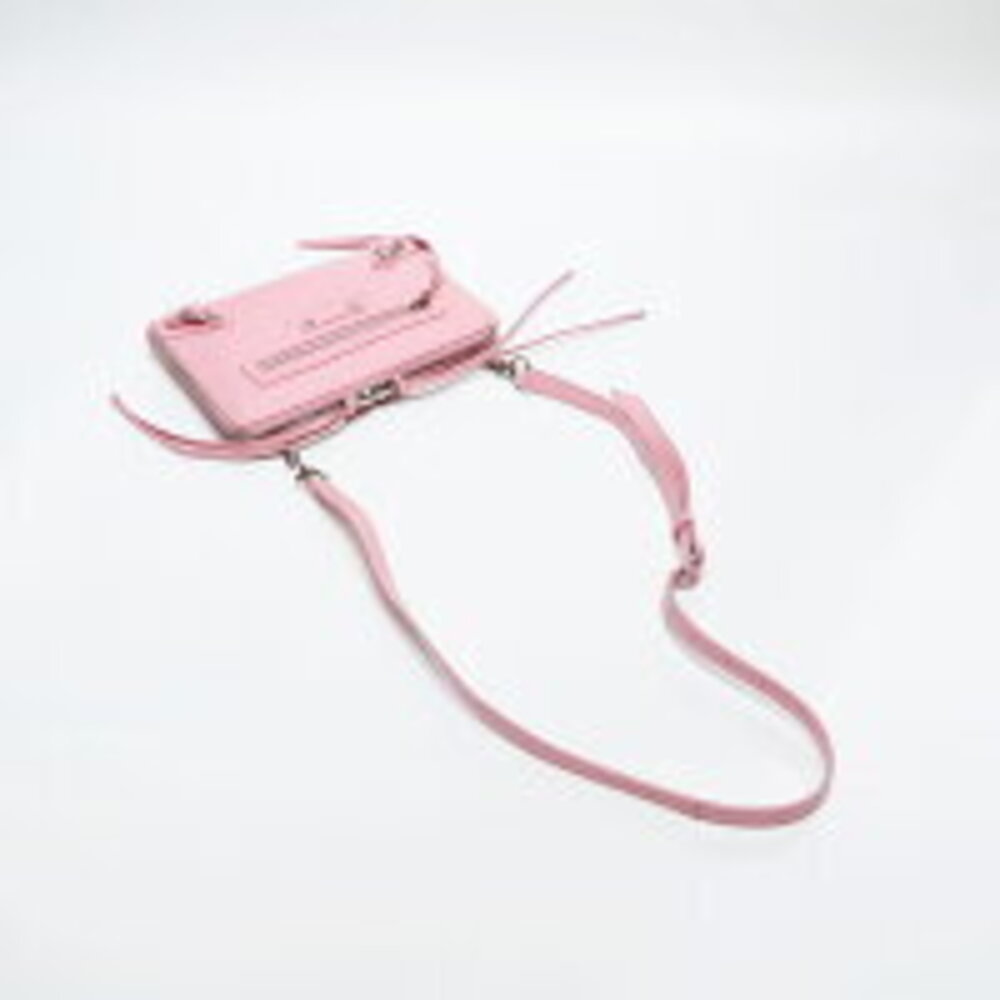 Balenciaga Neo City Shoulder Bag Embossed Leather Pink - Picture 9 of 13